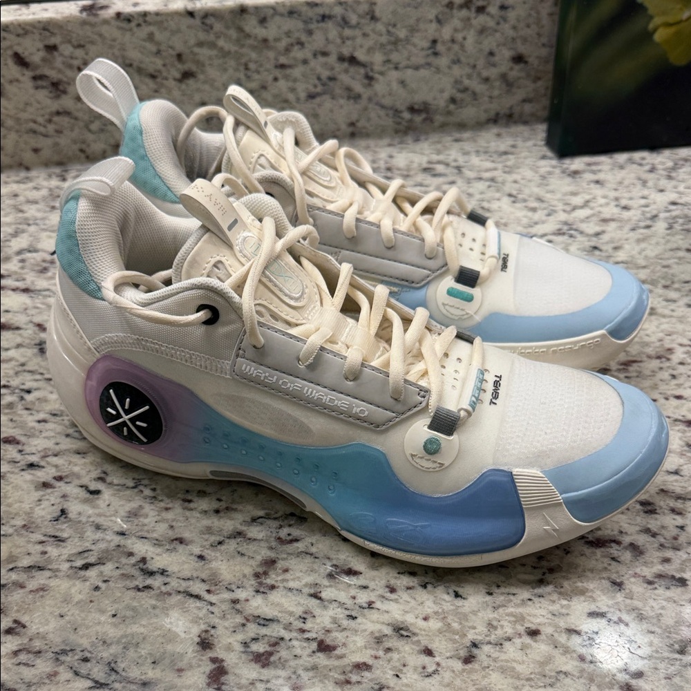 Way of Wade Light Blue & Cream Athletic Shoes